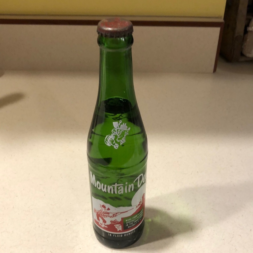 Vintage Mountain Dew bottle full